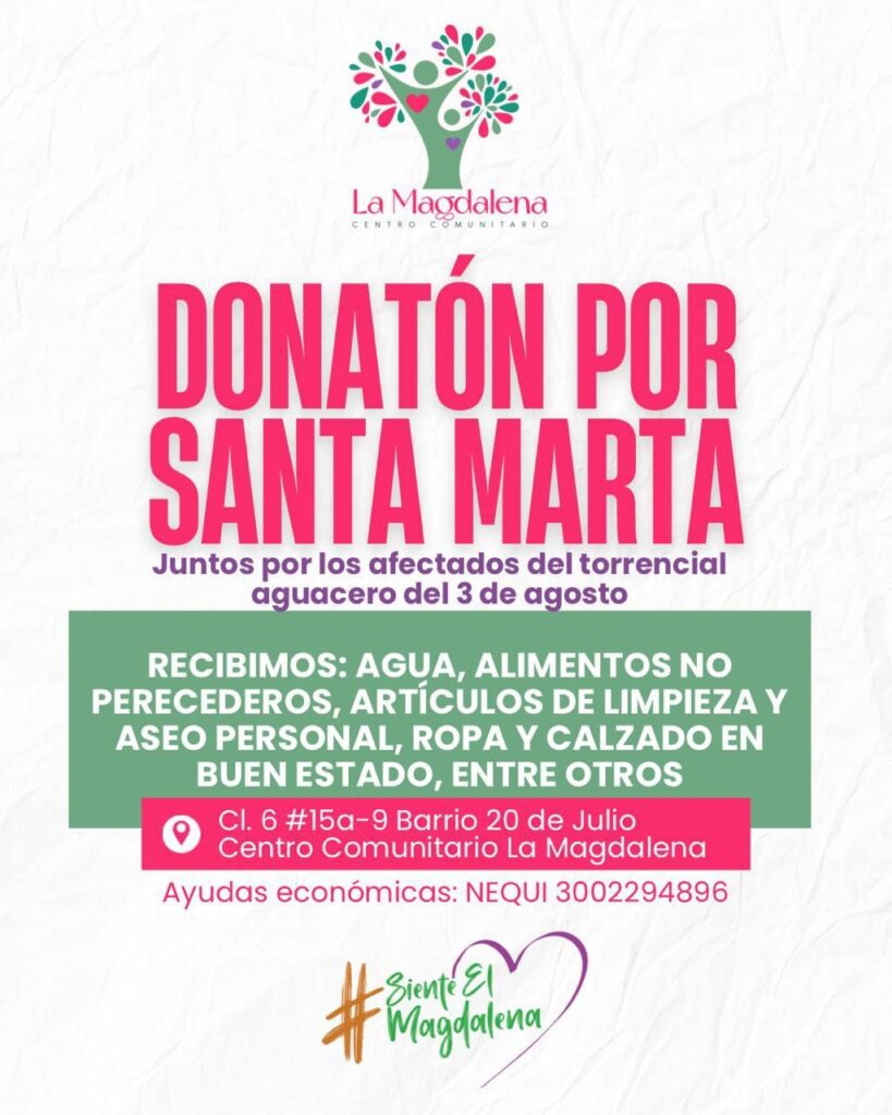 Donación por Santa Marta